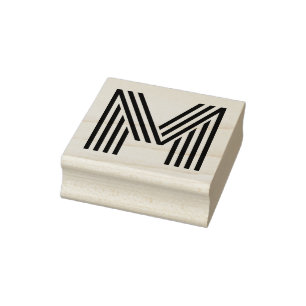 Monoton Letter M Rubber Briefmarke Gummistempel