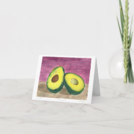 Monotype Avocados Blank Card Karte