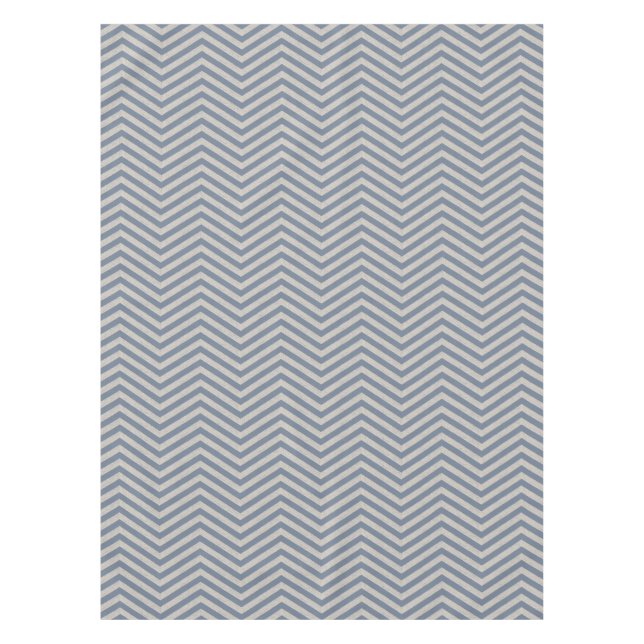 MonoZag Schieferblau Tischdecke (Vorderseite)