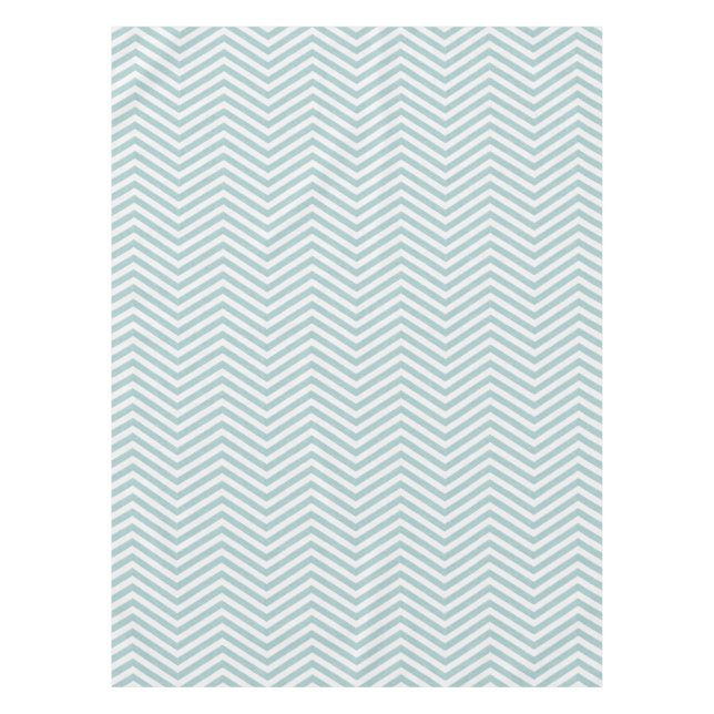 MonoZag Soft Aqua Tischdecke (Vorderseite)