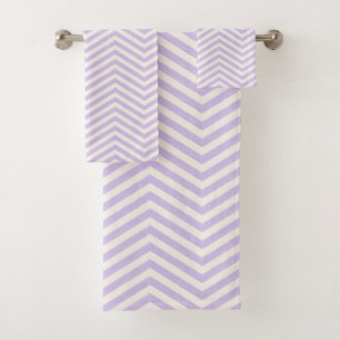 MonoZag Soft Lavender Badhandtuch Set