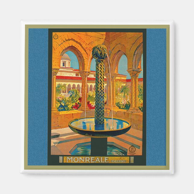 Monreale Palermo Italien Magnet (Vorne)