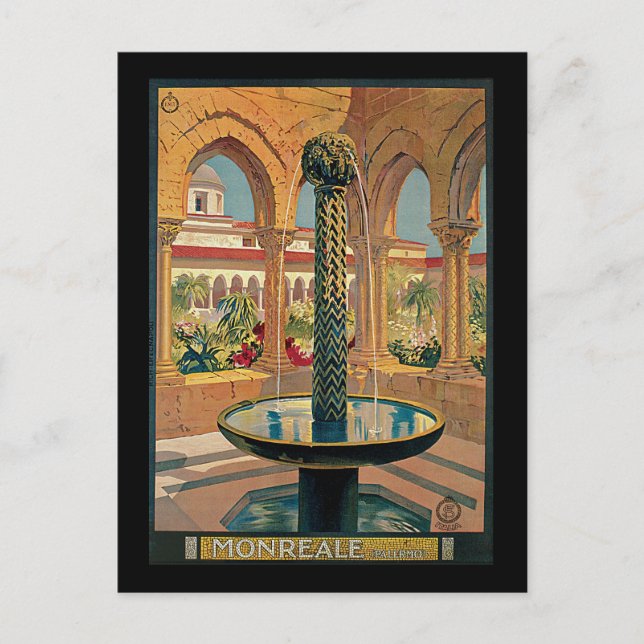 Monreale Palermo Italien Postkarte (Vorderseite)
