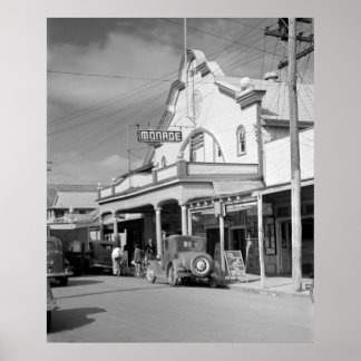 Monroe Cafe, Key West, 30er Poster