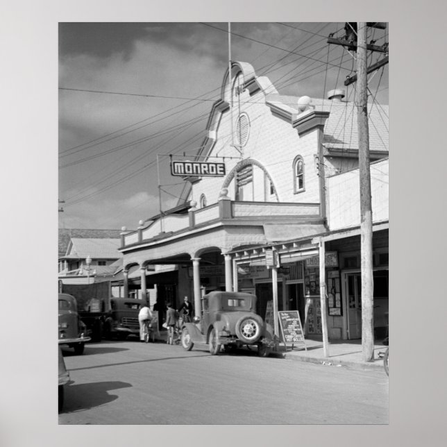 Monroe Cafe, Key West, 30er Poster (Vorne)