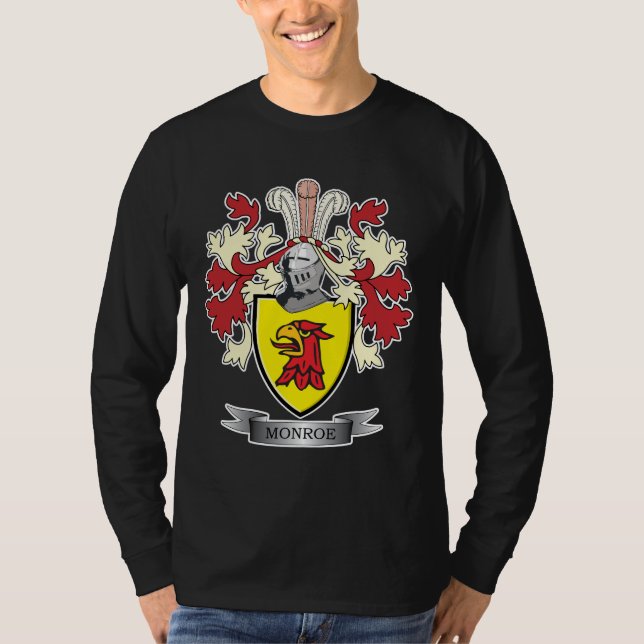 Monroe-Familienwappen-Wappen T-Shirt (Vorderseite)