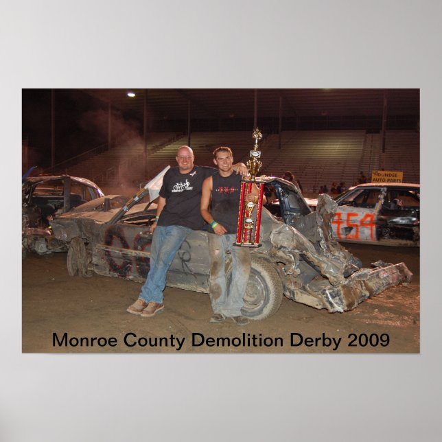 Monroe Landkreis Demolition Derby 2009 Poster (Vorne)
