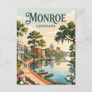 Monroe, Louisiana Postkarte