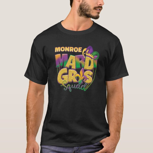 Monroe Mardi Gras Squad T-Shirt (Vorderseite)