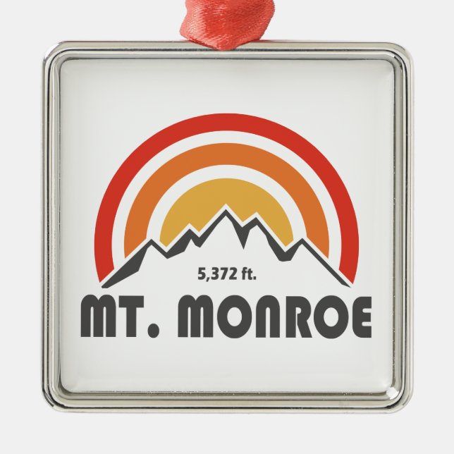 Monroe New Hampshire Ornament Aus Metall (Vorne)