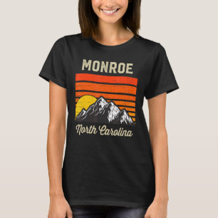 Monroe North Carolina Retro City Staat Vintag USA T-Shirt