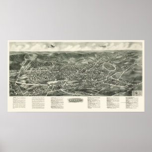 Monroe, NY panoramische Karte - 1923 Poster