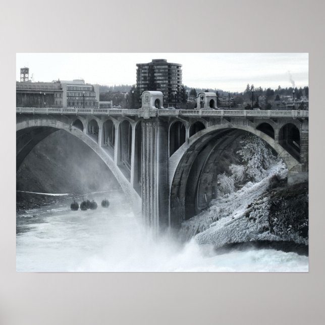 Monroe St Bridge 2 - Spokane Washington Poster (Vorne)