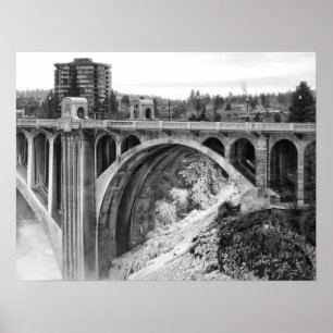 Monroe Street Bridge - Spokane Washington Poster