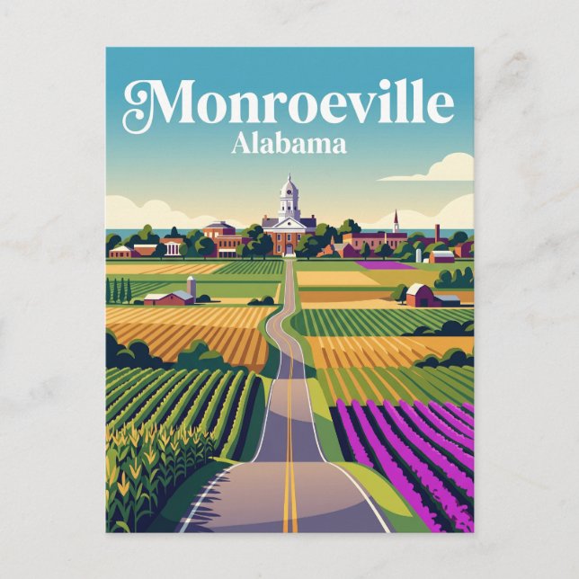 Monroeville USA Postkarte (Vorderseite)