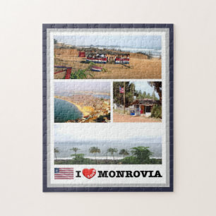 Monrovia - Liberia - I Liebe - Puzzle