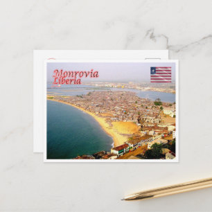Monrovia - Liberia - Luftbild - Postkarte