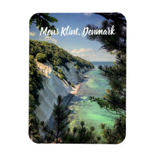 Møns Klint Denmark stilisiert Magnet
