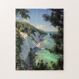 Møns Klint Denmark stilisiert Puzzle