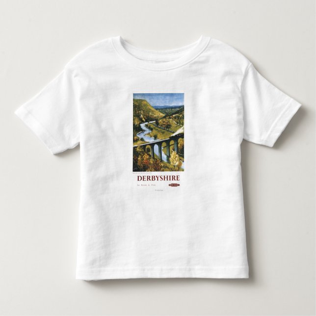 Monsal Tal, Zug und Viaduct British Rail Kleinkind T-shirt (Vorderseite)