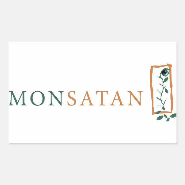 Monsanto = Monsatan Rechteckiger Aufkleber (Vorderseite)