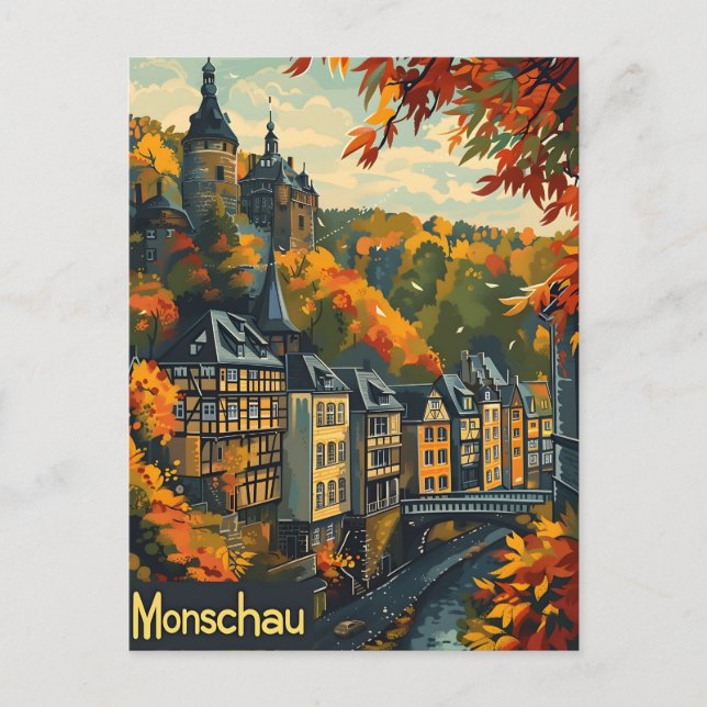 Monschau Deutschland Postkarte (Vorderseite)