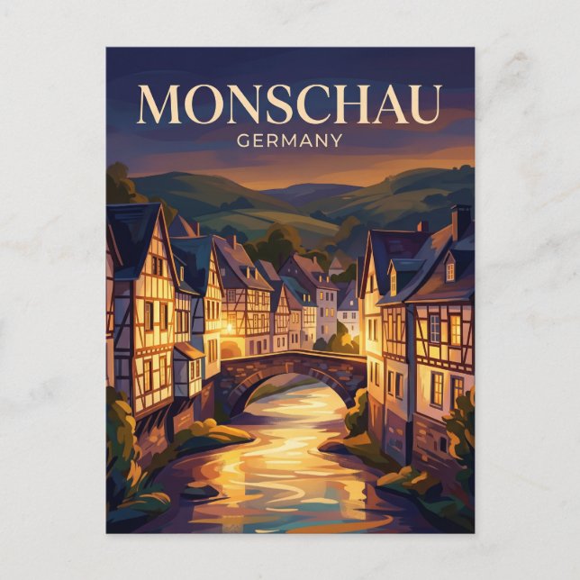 Monschau Deutschland Postkarte (Vorderseite)