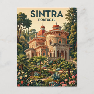 Monserrate-Palast, Sintra, Portugal Postkarte