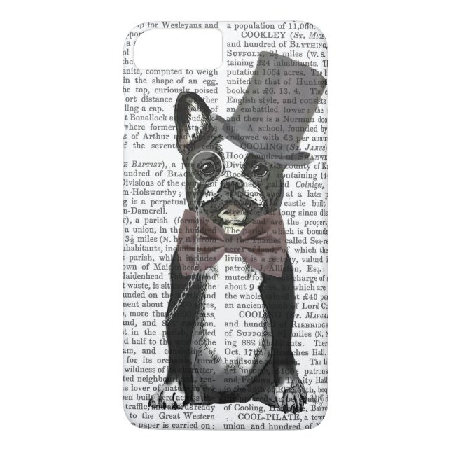 Monsieur Bulldog 2 Case-Mate iPhone Hülle (Rückseite)