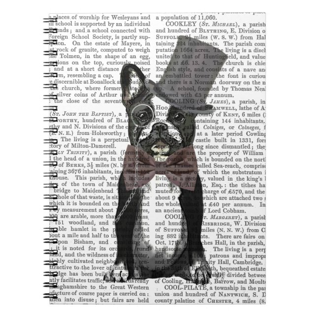 Monsieur Bulldog 2 Notizblock (Vorderseite)