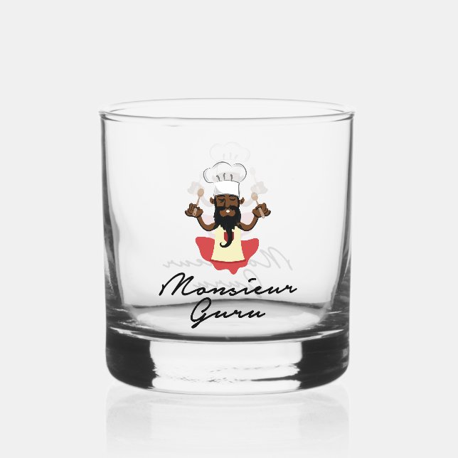 Monsieur Guru Whiskyglas (Vorderseite)