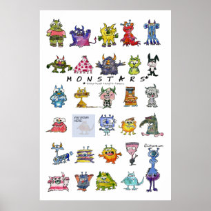 Monstars - Legen Sie Ihr Foto-Poster ein Poster