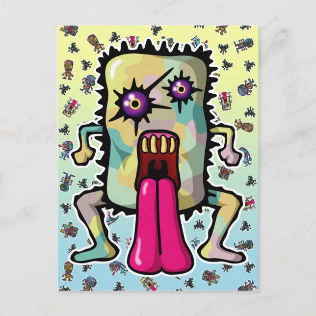 Monster6 Postkarte (Vorderseite)