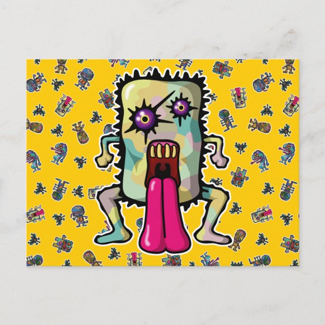 Monster6 Postkarte (Vorderseite)