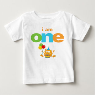 Monster 1. Geburtstags-T-Shirt Kleinkind Baby Kind T-shirt