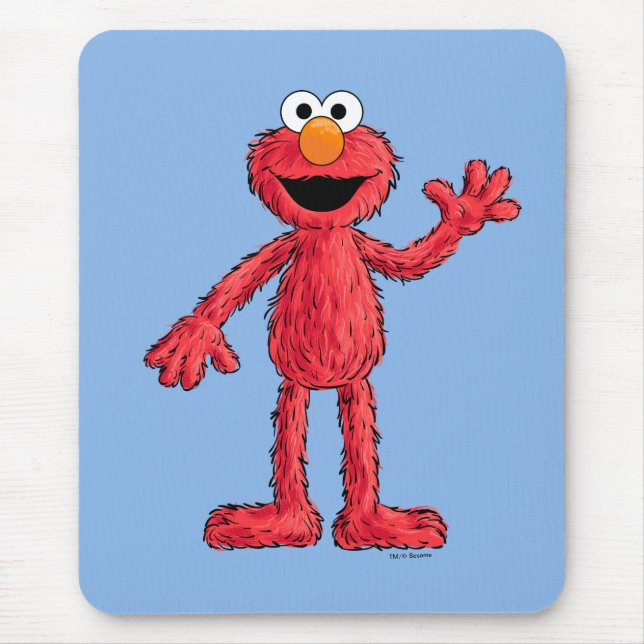 Monster am Ende dieser Geschichte | Süsse Elmo Mousepad (Vorne)