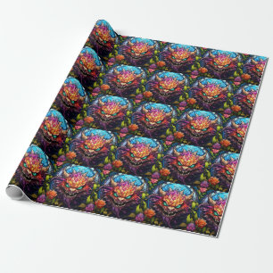 Monster Art Wrapping Paper Geschenkpapier