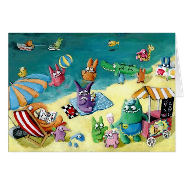 Monster auf dem Strand (Vorderseite (Horizontal))