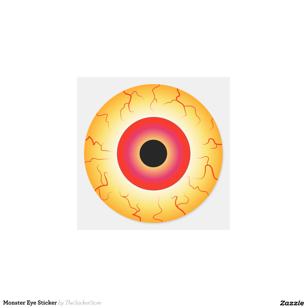 Monster-Augen-Aufkleber | Zazzle