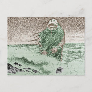 Monster aus dem Wasser Postkarte