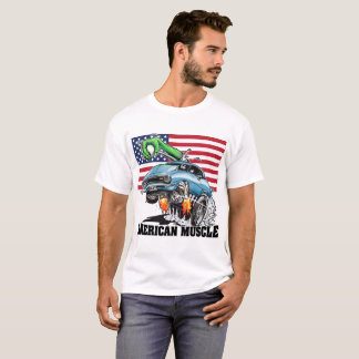 Monster-Auto-(blauer) amerikanischer Muskel USA 1 T-Shirt