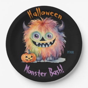 Monster Bash Halloween-Party Pappteller