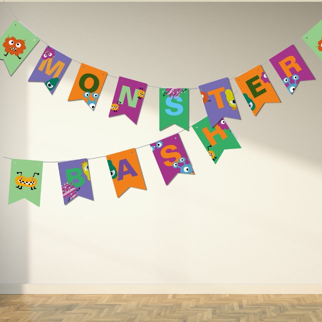 Monster Bash Kids Halloween Dekoration Banner Fahn (Von Creator hochgeladen)