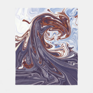 Monster Beste abstrakte Malerei Fleecedecke