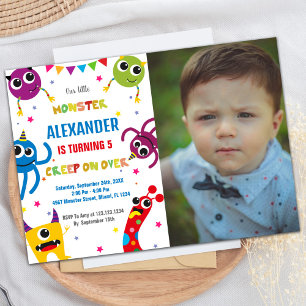 Monster Birthday Einladungen Foto