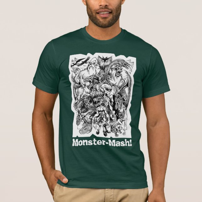 Monster Brei-oben Cryptid Zoo-T-Shirt T-Shirt (Vorderseite)