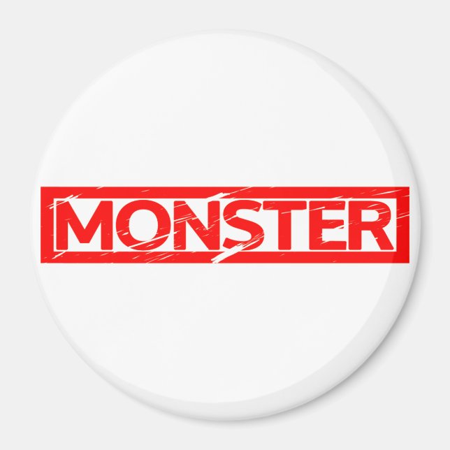 Monster-Briefmarke Magnet (Vorne)