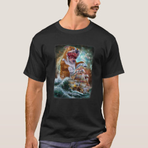 Monster Bulldog als Kraken attackieren ein Kriegss T-Shirt