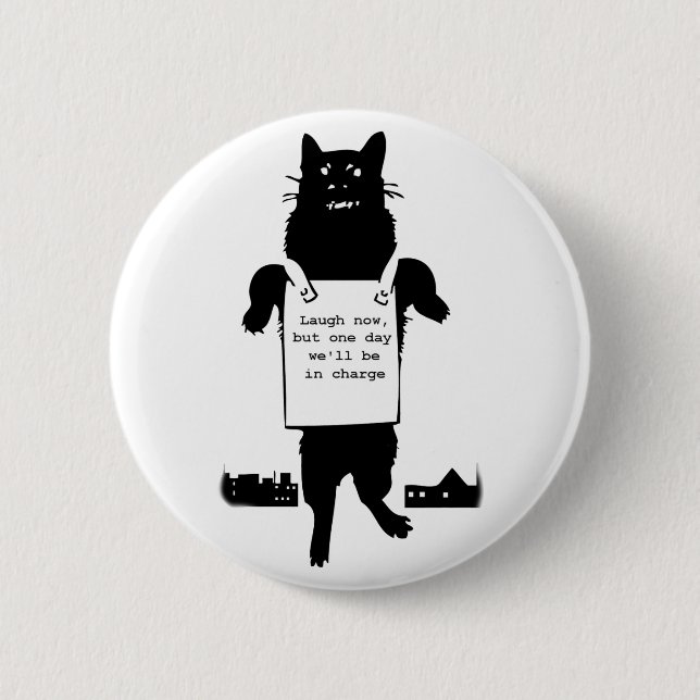 Monster Cat Button (Vorderseite)