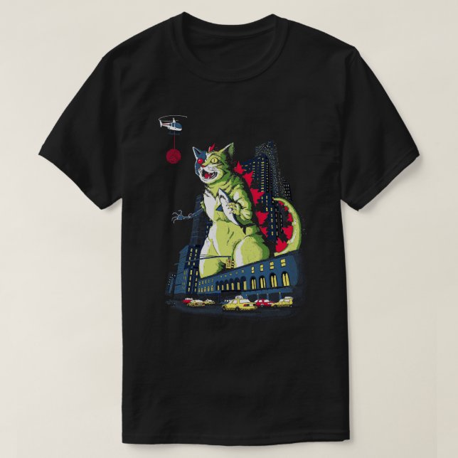 Monster Cat MechaCatzilla T-Shirt (Design vorne)